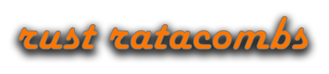 Rust Ratacombs Text Logo